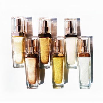 Waterproof Vegan Highlighter Spray - Private Label Makeup Face Liquid with Shiny Finish
