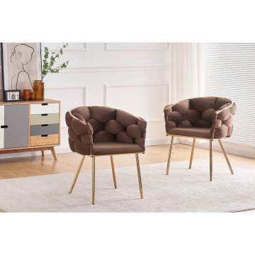 Роскошное бархатное кресло с золотыми ножками, максимальный комфорт