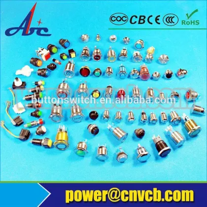 RED double break fast plastic push button switch electric pushbutton switch Momentary push button switch