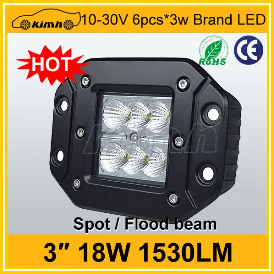 High power 1530LM 18W led spot beam work light