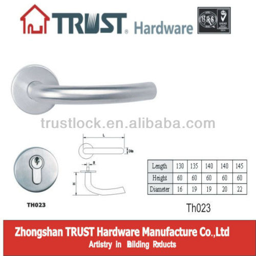 TH023:Trust Stainless Steel residential door handle with Escutcheon