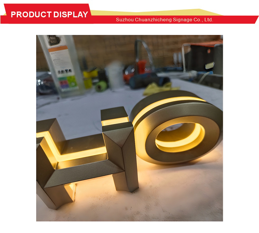 High Visibility High Rise Building Top Letters