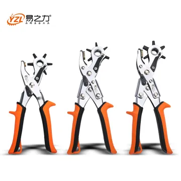 Heavy Duty Leather Belt Hole Punch Plier Eyelet Puncher Revolve Sewing Machine Bag Setter Tool Watchband Household Strap leather
