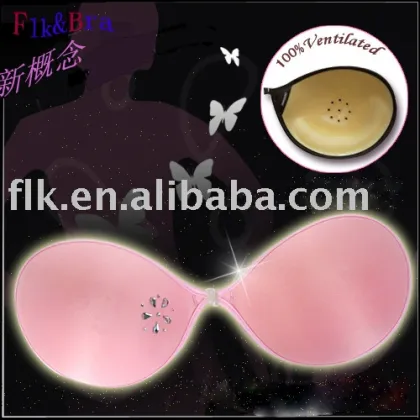 fashion invisible adhesive bra/crystal invisible bra