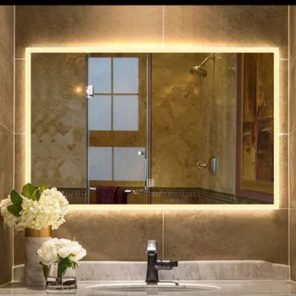 Anti-Fog LED Smart Mirror: Square Frameless Contemporary Bathroom Miroir