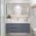 Grey Wooden Bathroom Cabinet