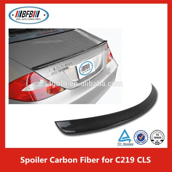 Rear Roof Trunk Spoiler Wing Lips Carbon Fiber Fit For B ENZ CLS C219