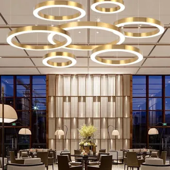 Gold Luxury Modern LED Chandeliers for Dining and Living Rooms
