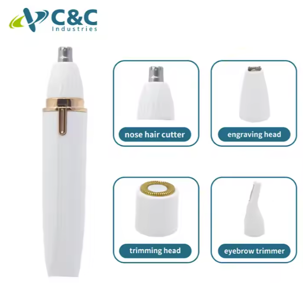 4-in-1 Facial Hair Remover with IPX4 Rating for Women