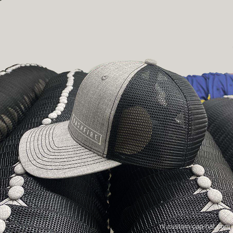 Aangepast 6 paneel geborduurde trucker cap