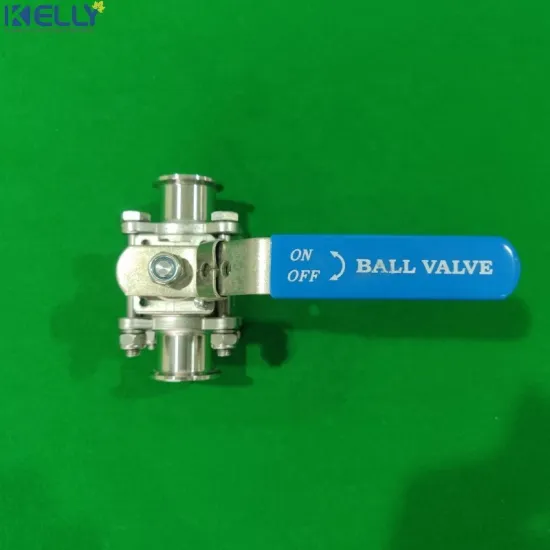 Stainless Steel 304/316L Encapsulated Tri-Clamp Ball Valve with Lock