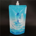 Aluminum material packaging stand up top spout pouch