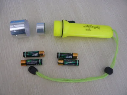 Led Diving Torch Plastic underwater Flashlight