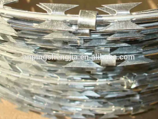 galvanized steel concertina barbed wire