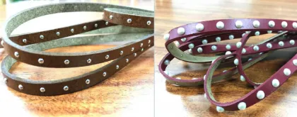 Rivet Flat Leather Welt