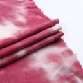 Tessuto tie dye in jersey lavorato a maglia con trama spandex di rayon