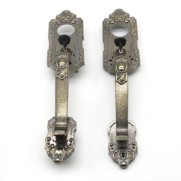 Luxo estilo europeu Cerrojo Mortise Pull Porta Handle Lock Conjunto