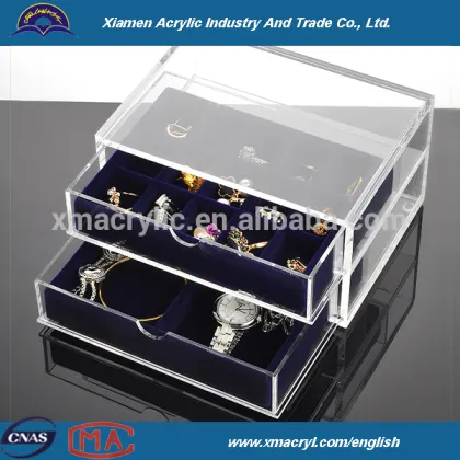 Makeup Organizer Cosmetics display storage Acrylic Clear Box