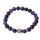 Natural Amethyst 8MM Gemstone Buddhism Prayer Beads Bracelet Buddha Jewelry