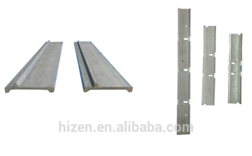 F section steel, concrete form side rail, end rail,