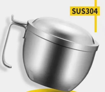 304 Portable Stainless Steel Anti-scalding Soup Cup