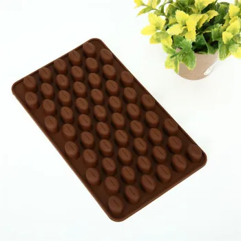 Hot Sale: OEM Wholesale 24 Cavity DIY Silicone Coffee Bean Shape Mold