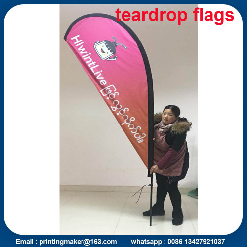 Custom Teardrop Flag Banner Printing