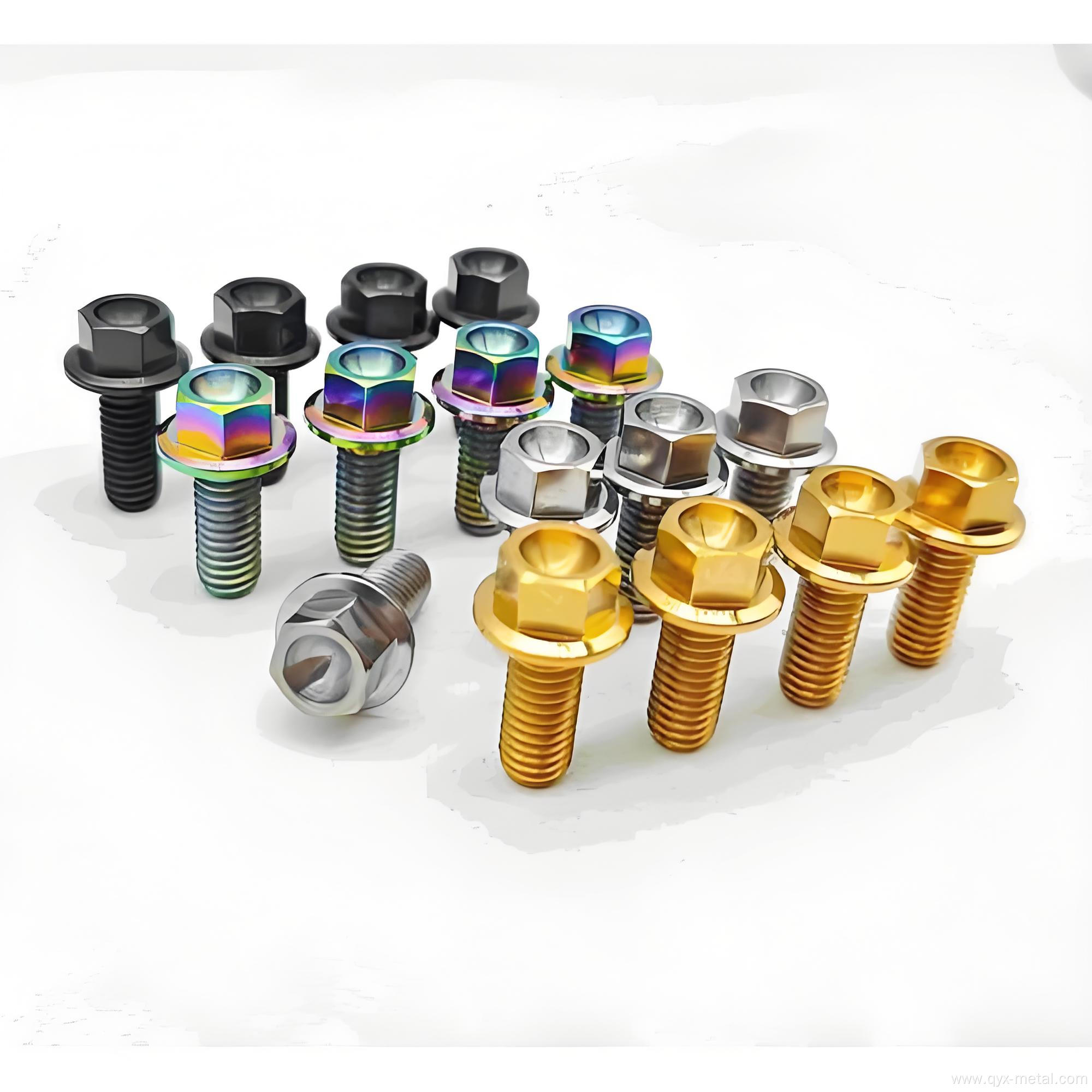 Hot Sale Titanium Alloy Flange Bolt For Motorcycle