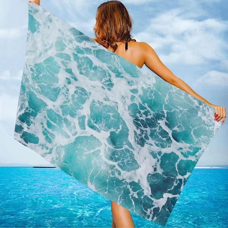 Быстрая сушка двустороннего пляжного полотенца