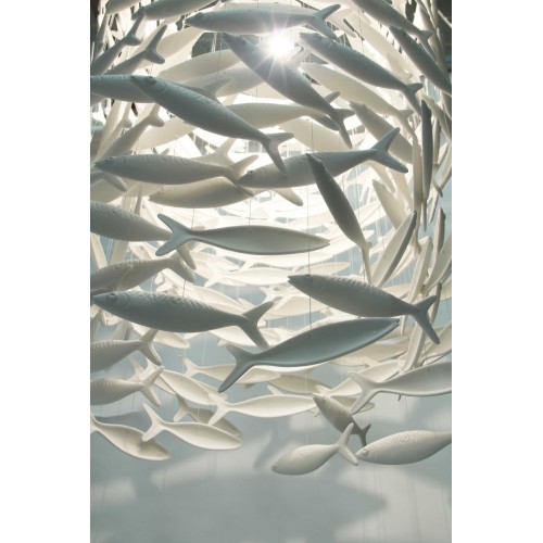 Customizable hotel lobby Fish Led Chandelier Lamp