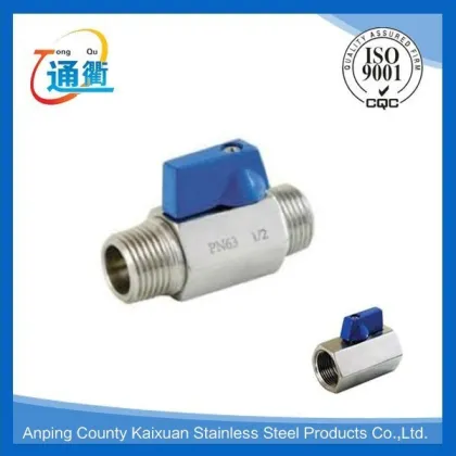 2016 spring Canton fair sanitary 3 way ball valve