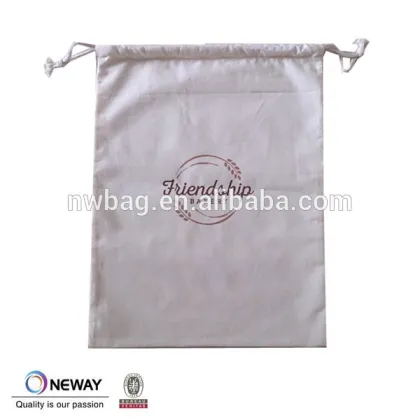 2015 bakery cotton drawstring bag,calico bakery bag with drawstring,bakery muslin packing bag with string