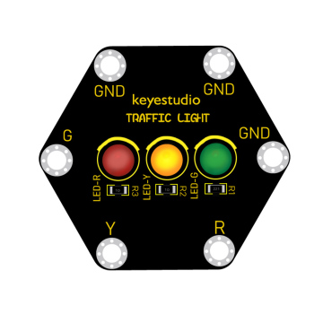Keyestudio Micro:bit Honeycomb Traffic Light Module Programming Education