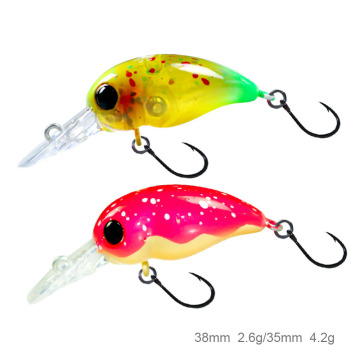 Floating Mini Crankbait Lures 2.6g 4.2g for Trout Fishing