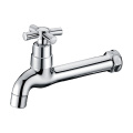 Zinc alloy low price chrome plated bibcock wall mounted garden water tap water saving tap design