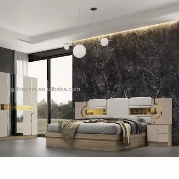cheap price king size elegant bedroom furniture set minimalist melamine board bedroom sets