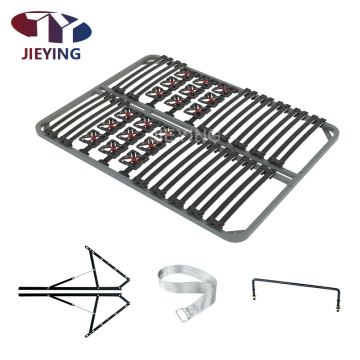 Jieying European Style Foldable Wooden Slat Bed Frame with Buffering Function
