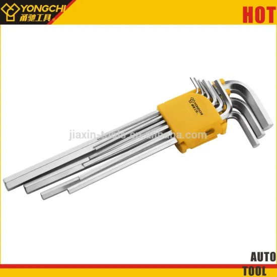 Extra-Long 9PCS square allen key wrench set