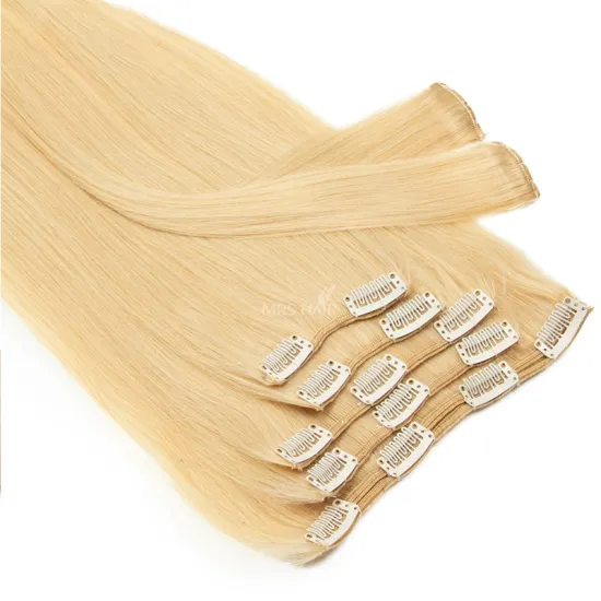 100% Real Remy Human Hair Clip In Hair Extensions 7 piece Clip-In Sets Silky Straight Classic Grade