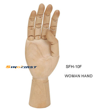 Wood Color Hand Manikins