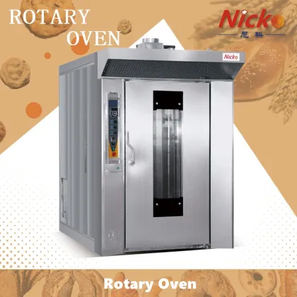 Nkt-32g Bread Bakery Equipment Stainless Steel Rotary Gas Ovens