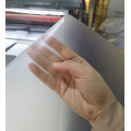 Clear matt translucent rigid sheet plastic