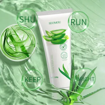 SEOMOU Organic Aloe Vera Gel: 100% Natural Moisturizer for Skin Repair and Anti-Aging