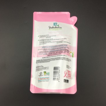 Plastic stand-up bag for shower gel/shampoo/hair mask sachet