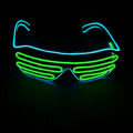 Óculos de festa iluminados com obturador EL