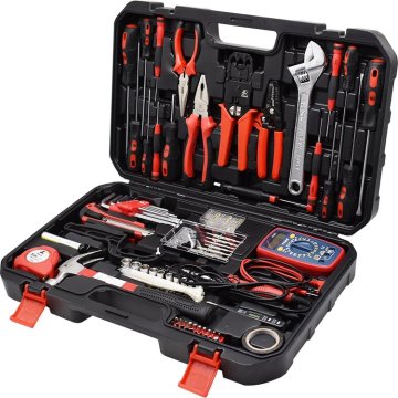 138 piece set of electrician toolbox