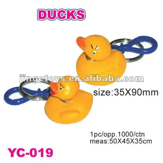 Sell promotional PVC duck key chain