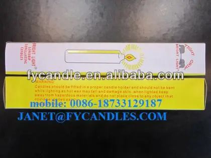 Tiger Grip Bright Household White Candle/ Velas/ Bougies 0086-18733129187