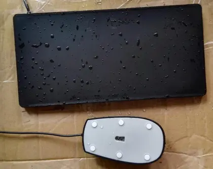 waterproof dustproof laser medical mouse, industrial mouse by sealed silicone