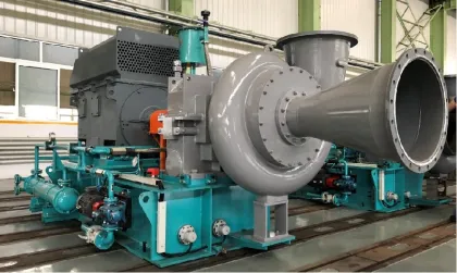 Efficient energy saving turbine vacuum pump